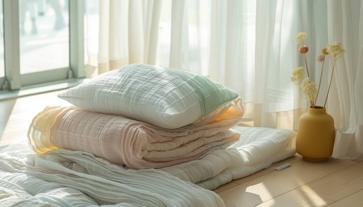 Décoration - Amélioration du confort domestique avec les textiles en gaze de coton