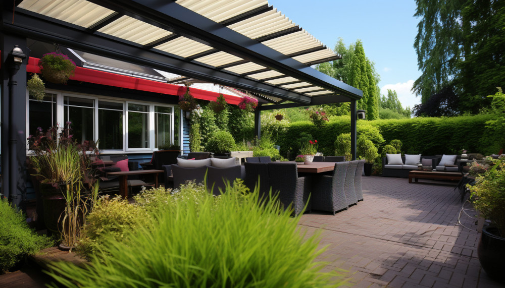 Transformation du jardin avec des volets roulants extérieurs pour pergolas et vérandas